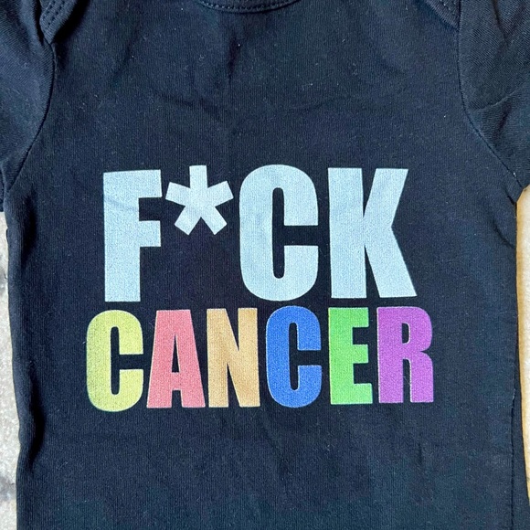 F*CK CANCER onesie 12 mo - Picture 2 of 3